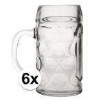 Bierpullen 1 liter 6 stuks - Bierfeest/Oktoberfest, Nieuw, Ophalen of Verzenden