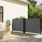vidaXL Windscherm uittrekbaar 140x1200 cm antracietkleurig, Tuin en Terras, Verzenden, Nieuw