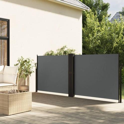 vidaXL Windscherm uittrekbaar 140x1200 cm antracietkleurig, Tuin en Terras, Zonneschermen, Nieuw, Verzenden