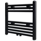vidaXL Radiator / handdoekenrek recht 480x480 mm zwart, Doe-het-zelf en Verbouw, Verwarming en Radiatoren, Verzenden, Nieuw