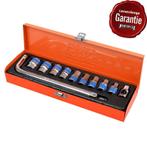 Doppenset 1/2 inch – zeskant met wringijzer 11 delige set in, Ophalen of Verzenden, Nieuw