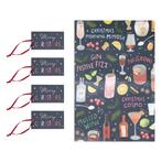 Kerst Inpakpapier Cocktail, Verzenden, Nieuw