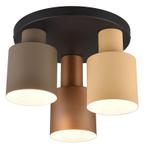 Taupe plafondlamp modern, Amila, Huis en Inrichting, Lampen | Plafondlampen, Ophalen of Verzenden, Nieuw, Metaal, Modern