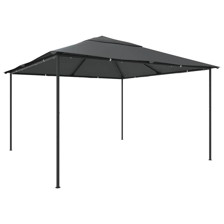 vidaXL Prieel 180 g/m² 4x4x3 m antracietkleurig, Tuin en Terras, Partytenten, Nieuw, Verzenden