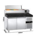 GGM Gastro | Pizza koelwerkbank PREMIUM - 1500x800mm - 2 |, Verzenden, Nieuw in verpakking