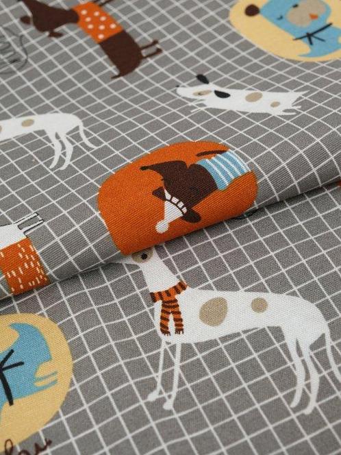 Animal World - 500 x 280 Exclusieve Panama-stof - Gemaakt in, Antiek en Kunst, Antiek | Kleden en Textiel