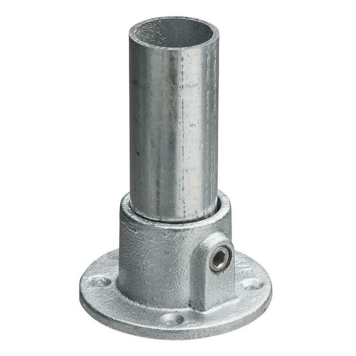 Buiskoppeling Ronde voetplaat Ø 42,4 mm Zink, Doe-het-zelf en Verbouw, IJzerwaren en Bevestigingsmiddelen, Nieuw, Verzenden