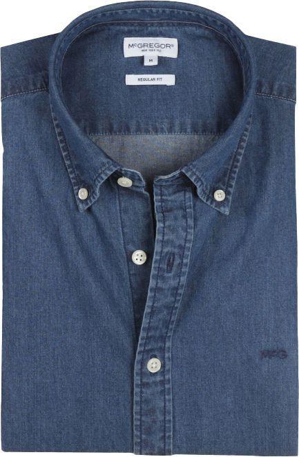 McGregor Overhemd Chambray Indigo maat M Heren, Kleding | Heren, Overhemden, Blauw, Nieuw, Verzenden