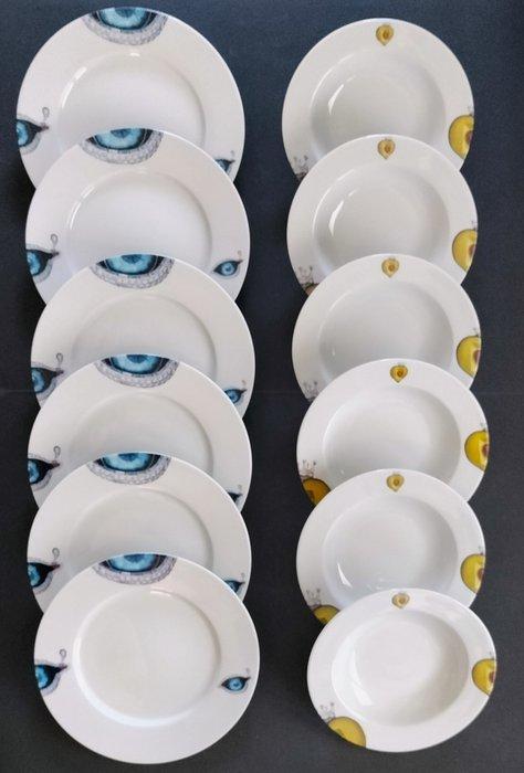 XL Art - Salvador Dalí (after) - Bord (12) - Porselein -, Antiek en Kunst, Antiek | Meubels | Tafels