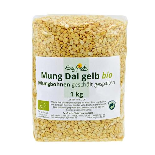 BIO-Moong/Mung Dal Gele Mungbonen - Gehalveerd/Geschild - 1, Sport en Fitness, Gezondheidsproducten en Wellness, Nieuw