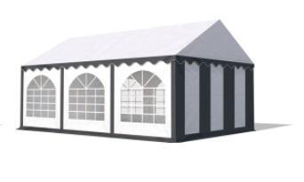 Classic Plus Partytent PVC 5x5x2 mtr in Wit-Antraciet, Tuin en Terras, Partytenten, Nieuw, Verzenden