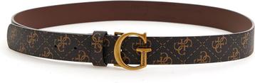 Guess Adjustable Belt Dames Riem - Brown Logo - Maat S beschikbaar voor biedingen