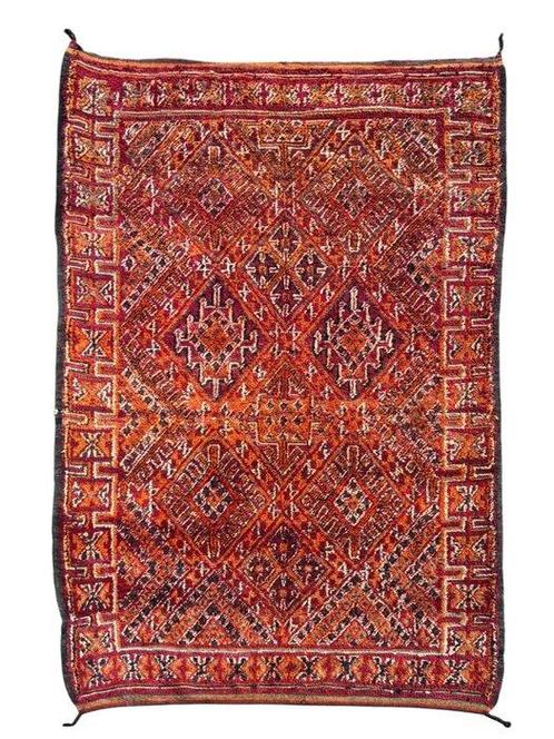 Moroccan Berber Vintage Wool Rug - Berber - Vloerkleed - 210, Huis en Inrichting, Stoffering | Tapijten en Kleden