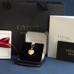 Gouden vintage hart medaillon met gravure 14 kt, Sieraden, Tassen en Uiterlijk, Kettinghangers, Ophalen of Verzenden, Nieuw