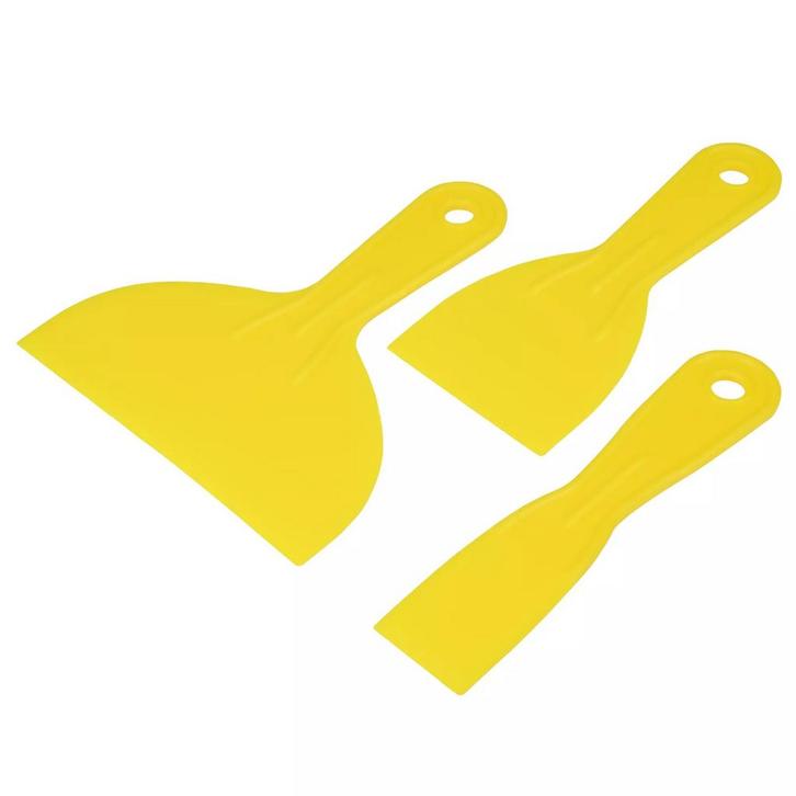 Plamuurmes Kunststof,  Plastic Afstrijk Mes 3 Delig, Plamuur, Doe-het-zelf en Verbouw, Gereedschap | Handgereedschap, Nieuw, Ophalen of Verzenden