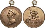 Bronze-medaille 1909 Braunschweig-herzogtum Friedrich Wil..., Postzegels en Munten, Penningen en Medailles, Verzenden