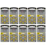 Rayovac Hoorapparaat batterij 10AU geel (60 stuks), Nieuw, Ophalen of Verzenden