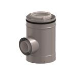 Rolux CLV Etage T-stuk PP/metaal 125/200-1x80/125 kort, Doe-het-zelf en Verbouw, Overige Doe-het-zelf en Verbouw, Ophalen of Verzenden