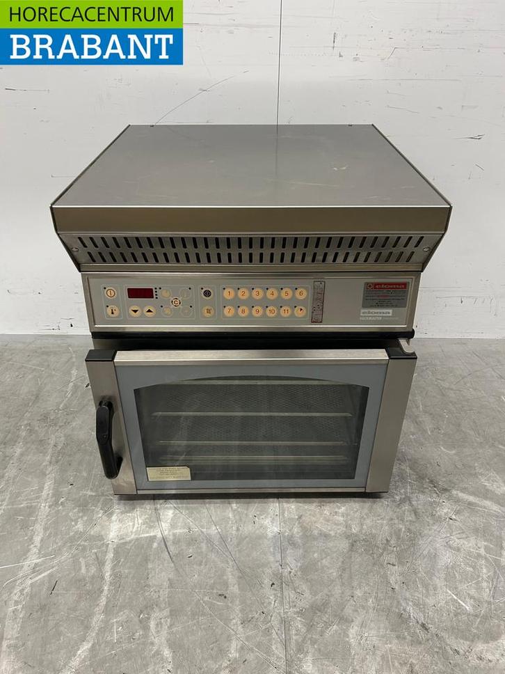 RVS Heteluchtoven Oven Steamer Eloma EB30 met afzuigkap 230V, Zakelijke goederen, Horeca | Keukenapparatuur, Gebruikt, Ophalen of Verzenden