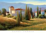 Kunstdruk Carol Jessen - Blue Shadow in Tuscany I 91x66cm, Verzenden, Nieuw