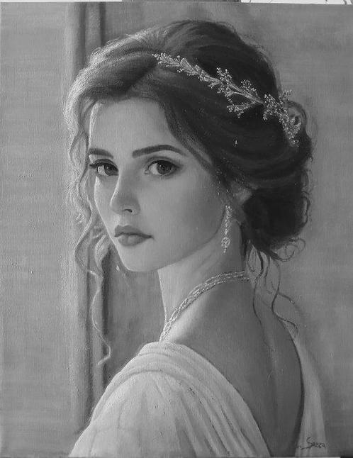 Vittorio Emanuele Serra (1950) - Sabrina, Antiek en Kunst, Kunst | Schilderijen | Klassiek