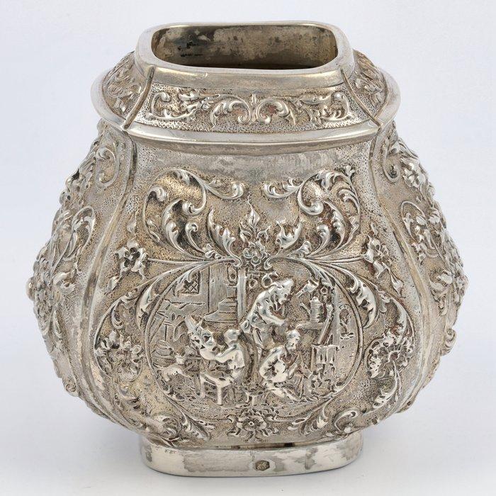 B.W. van Eldik - Hollandse Theelepelvaas - Vaas - .833, Antiek en Kunst, Antiek | Goud en Zilver