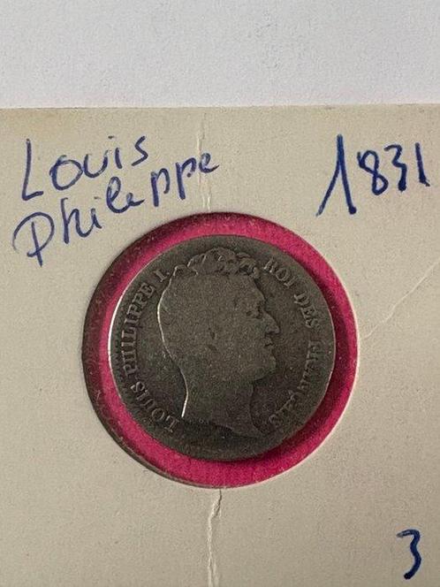 Frankrijk. Louis Philippe I. 1 Franc 1831-B, Rouen (Zonder, Postzegels en Munten, Munten | Europa | Euromunten