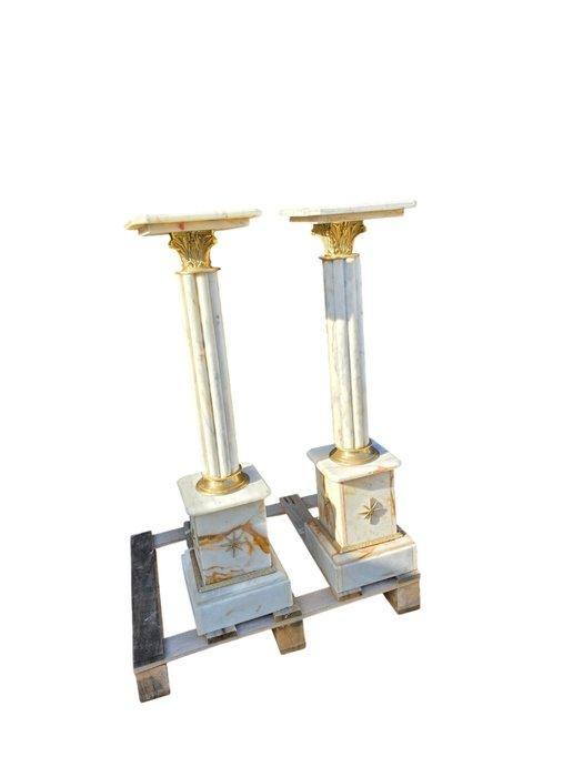 Napoleon III stijl Kolom (2) - 20e eeuw - GEEN RESERVEPRIJS, Antiek en Kunst, Kunst | Designobjecten