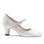 Dames Dansschoen Ballroom - Wit Satijn - Bruidsschoenen - Di, Verzenden, Nieuw