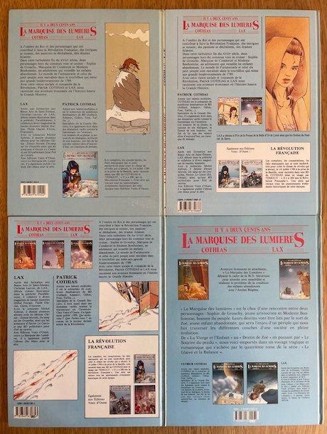 La Marquise des Lumières T1 à T4 - Série complète - 4x C - 4, Boeken, Stripboeken
