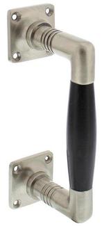 Intersteel Greep Ton Basic 75/150mm op vierkant rozet nikkel, Ophalen of Verzenden, Nieuw