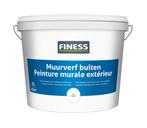 Finess Finess muurverf voor buiten 5 liter, wit, Doe-het-zelf en Verbouw, Verf, Beits en Lak, Verzenden, Nieuw