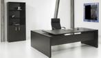Directiebureau donker eiken 230X172cm, Huis en Inrichting, Bureaus, Ophalen of Verzenden, Nieuw