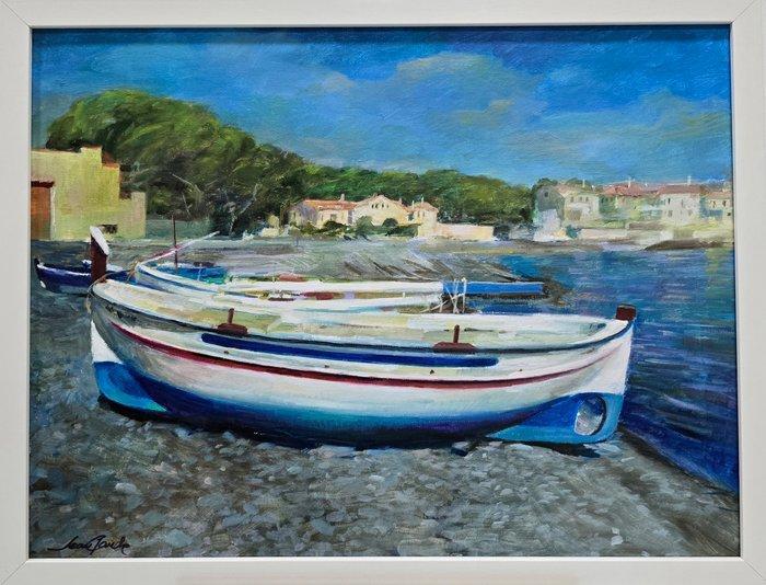 Jean Claude (XX) - Coin méditerranéen, Antiek en Kunst, Kunst | Schilderijen | Klassiek