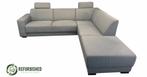 Refurbished 5-zits hoekbank grijs met 6 mnd garantie!, Huis en Inrichting, Banken | Bankstellen, 250 tot 300 cm, Gebruikt, Hoekbank