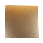 Taartkarton Vierkant Goud/Zwart 32x32cm per stuk, Verzenden, Nieuw