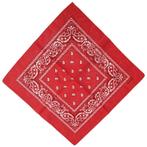 Fako Bijoux® - Boerenzakdoek Rood - Bandana Rood - Zakdoek, Verzenden, Nieuw