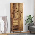 vidaXL Highboard met lade Oud Hout 69,5 x 34 x 180 cm, Minder dan 50 cm, Verzenden, Nieuw, Minder dan 100 cm