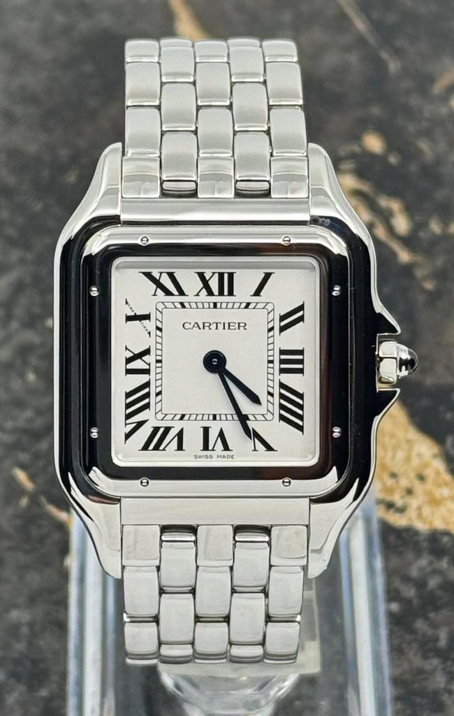 Cartier Panthère de Cartier - Large - WSPN0016, Sieraden, Tassen en Uiterlijk, Horloges | Dames, Polshorloge, Nieuw, Staal, Staal