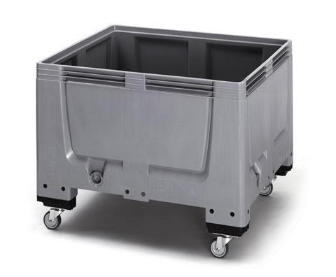 Magazijnbakken Palletbox gesloten met 4 wielen 120x100x93cm, Zakelijke goederen, Kantoor en Winkelinrichting | Magazijn, Stelling en Opslag