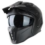 VINZ Kioto Streetfighter helm - Mat Zwart, Motoren, Verzenden, Nieuw met kaartje, L, Jethelm