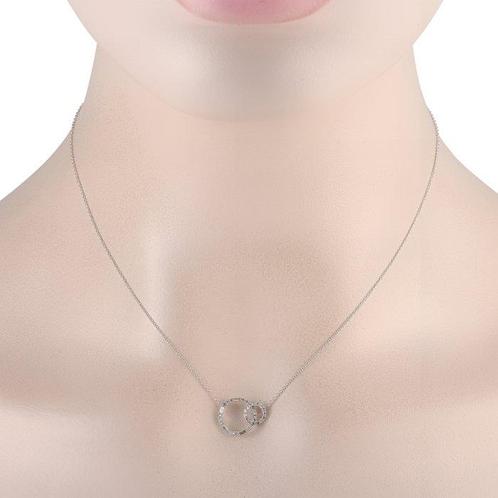 Ketting met hanger - 14 karaat Witgoud, 14K Witgouden, Sieraden, Tassen en Uiterlijk, Antieke sieraden