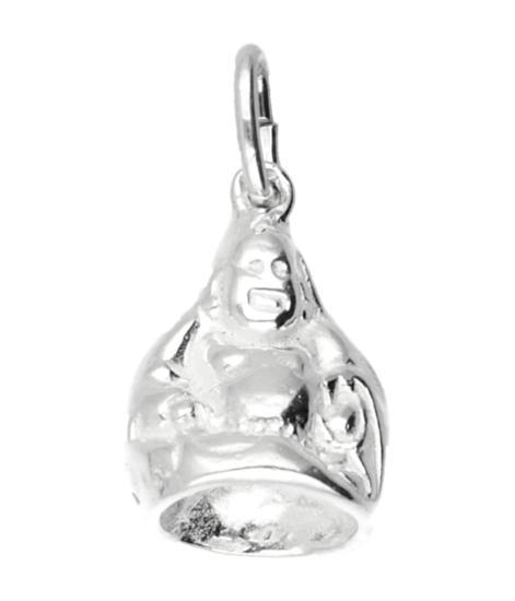 Zilveren Boeddha ketting hanger - middel, Sieraden, Tassen en Uiterlijk, Kettinghangers, Verzenden