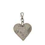 sleutelhanger mini hart zilver 5cm, Nieuw, Verzenden