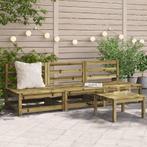 vidaXL Tuinbanken 3 st zonder armleuning 70x70x67 cm, Verzenden, Nieuw