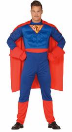 Superheld Kostuum Blauw Rood, Kleding | Heren, Carnavalskleding en Feestkleding, Verzenden, Nieuw
