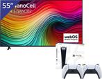 LG 55 inch LED TV + PlayStation 5, Spelcomputers en Games, Nieuw