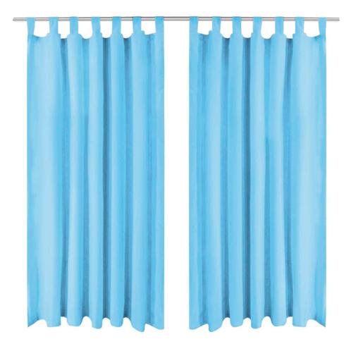 vidaXL Micro-satijnen gordijnen met lussen 140x175 cm, Huis en Inrichting, Stoffering | Gordijnen en Lamellen, Nieuw, Verzenden