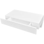 vidaXL Wandschap met lade - Wit MDF - OP=OP -41% korting!, Huis en Inrichting, Woonaccessoires | Wandplanken en Boekenplanken