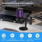 2dekans | Nuvance - USB Microfoon met Standaard - voor PC en, Muziek en Instrumenten, Microfoons, Ophalen of Verzenden, Zo goed als nieuw